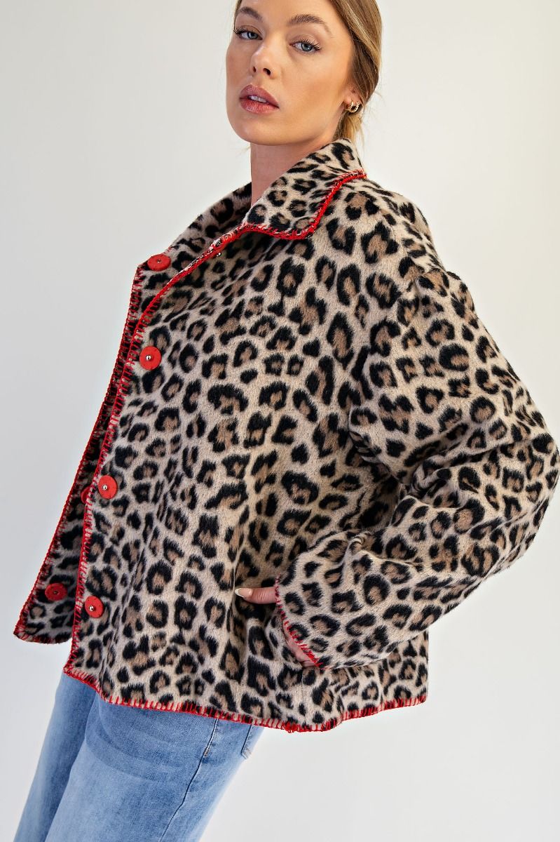Easel Animal Print Jacket