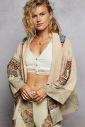 POL Desert Bloom Paisley Patchwork Jacket