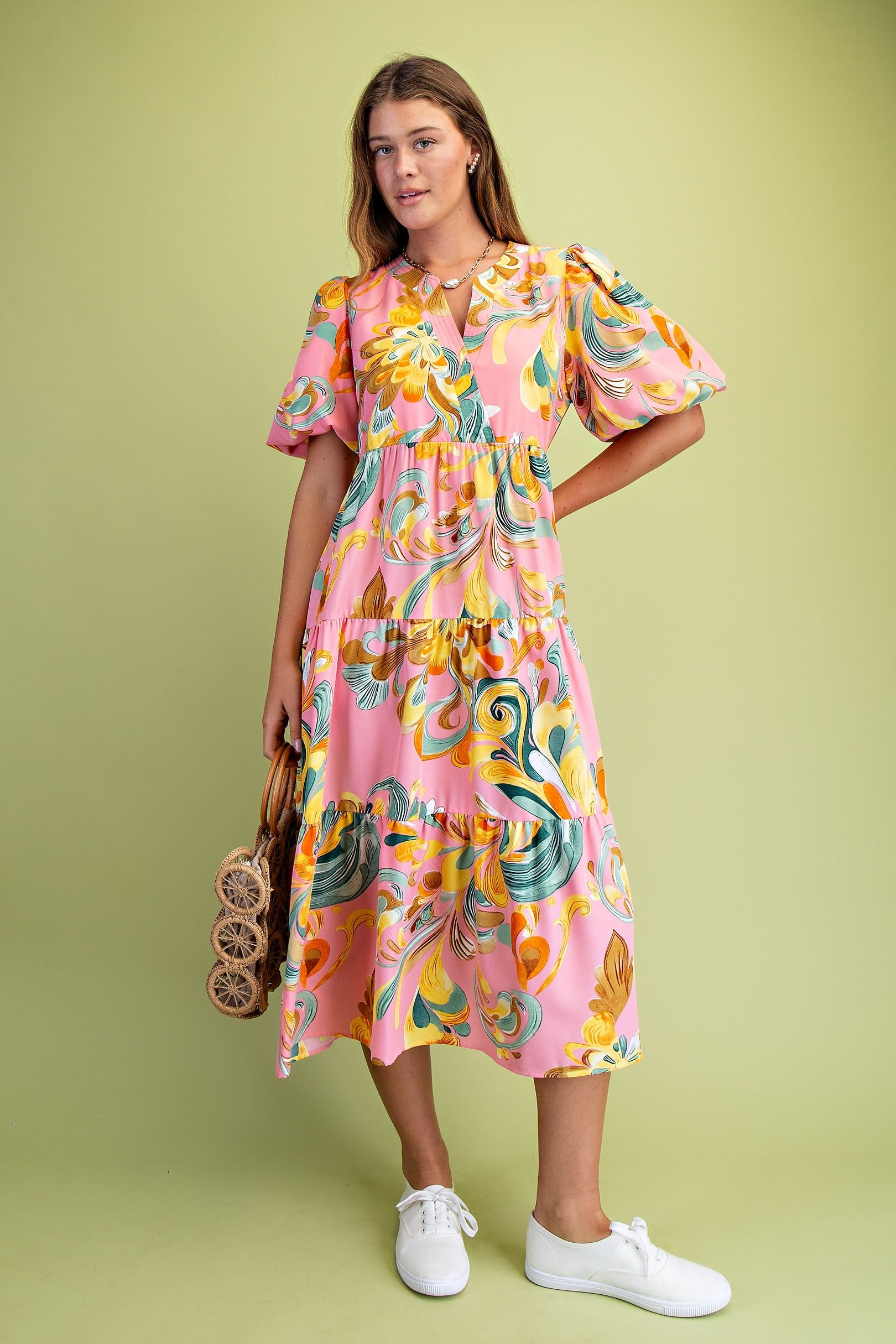 Whimsical Waters Midi Dress