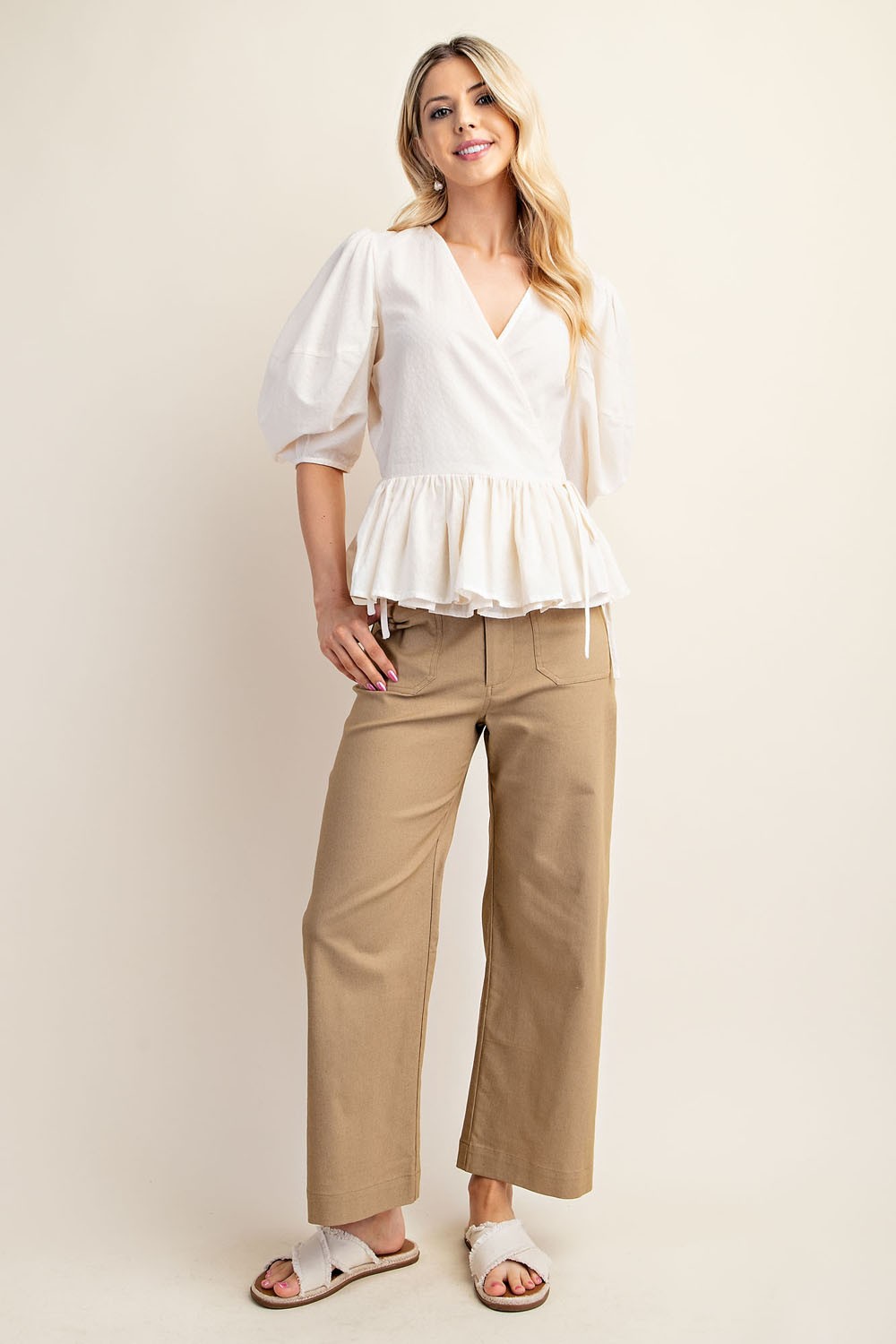 Sunlit Stroll Pants - Khaki