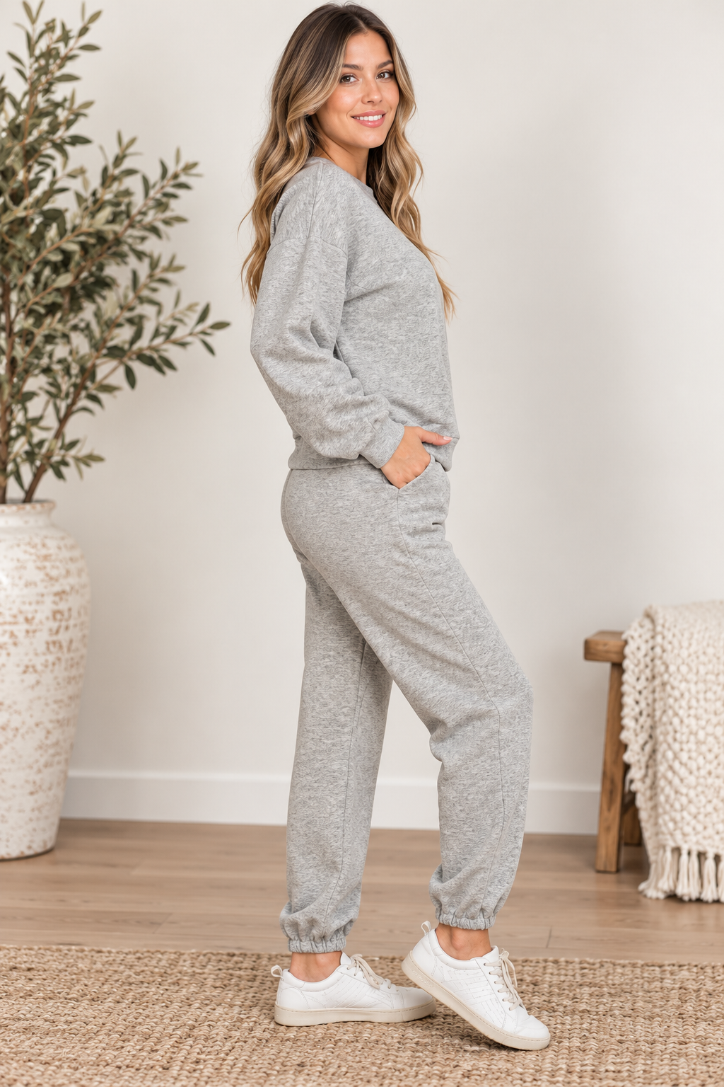 Gray Sparkle & Shine Lounge Set