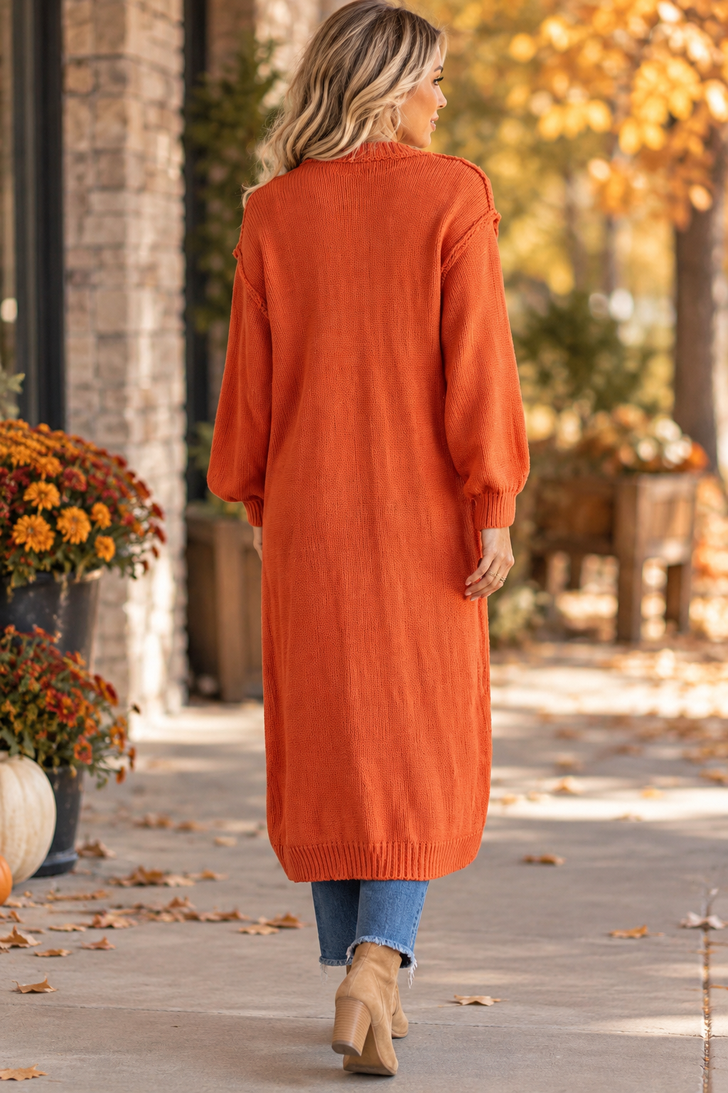 Harvest Glow Knit Duster