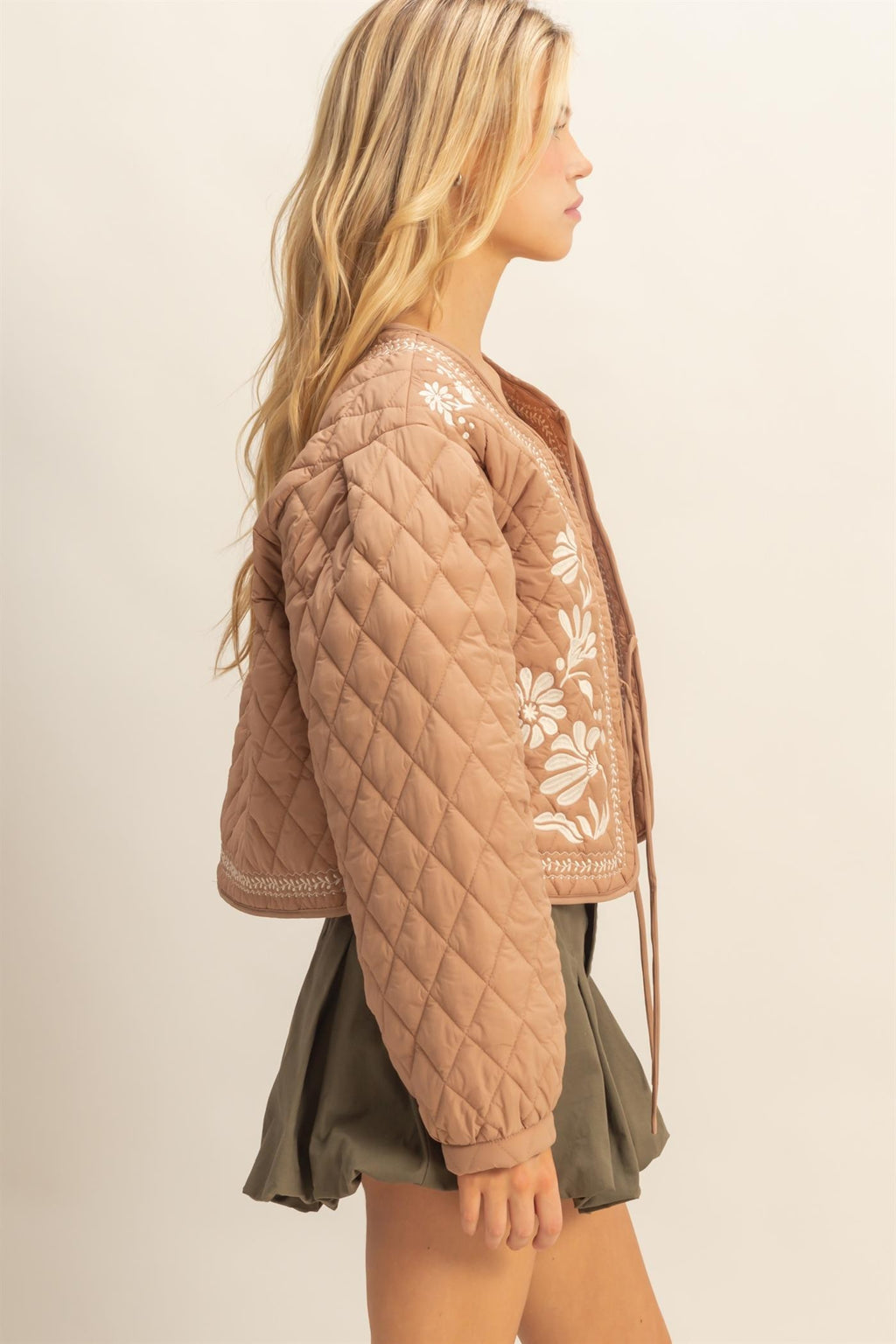 Quilted Floral Jacket