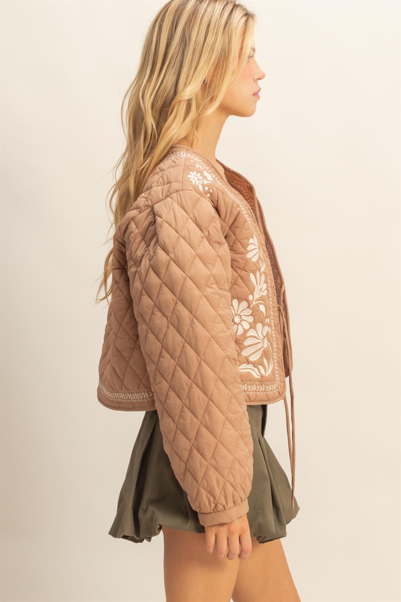 Quilted Floral Jacket