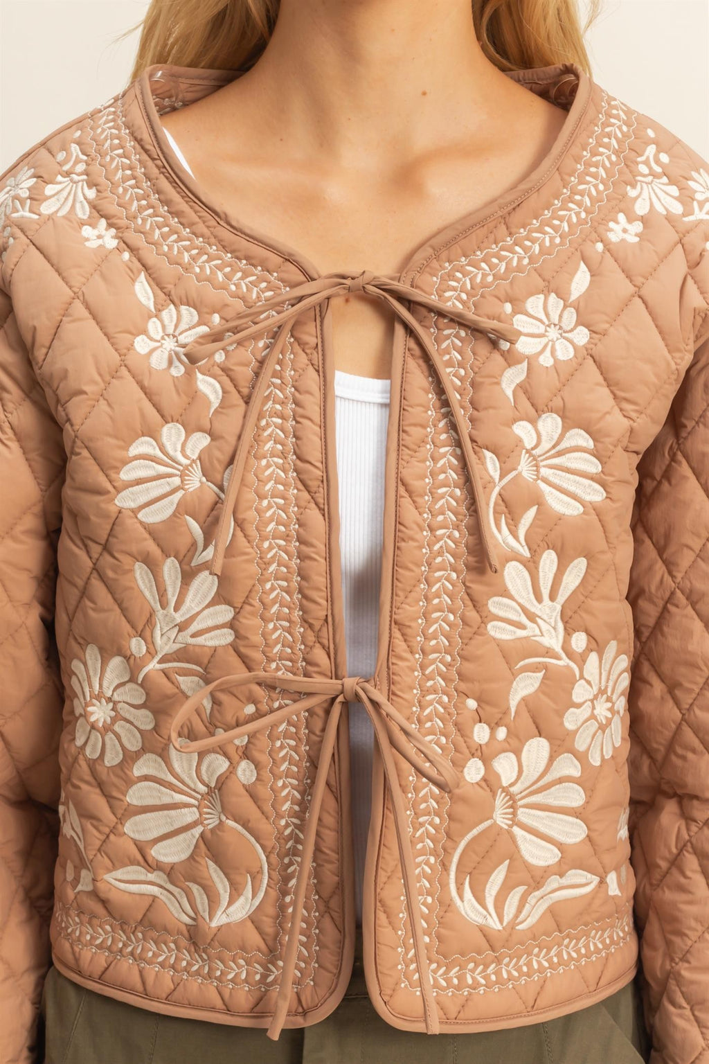 Quilted Floral Jacket