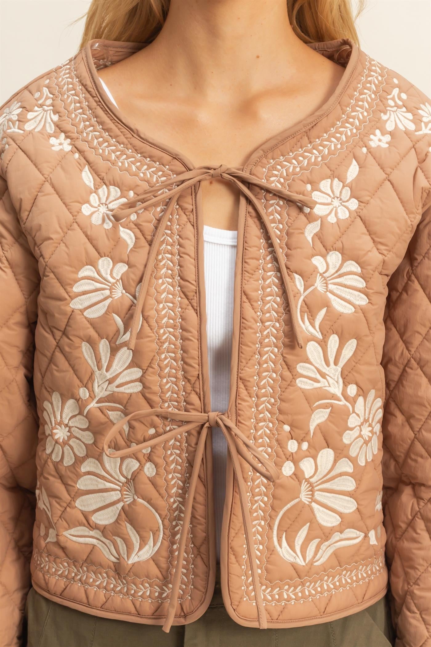 Quilted Floral Jacket
