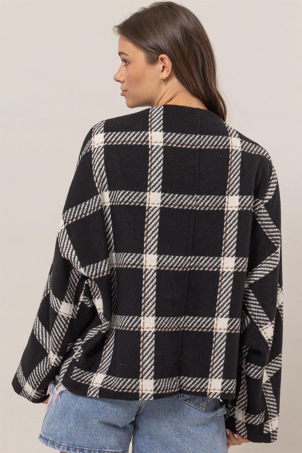 Plaid Oversize Jacket