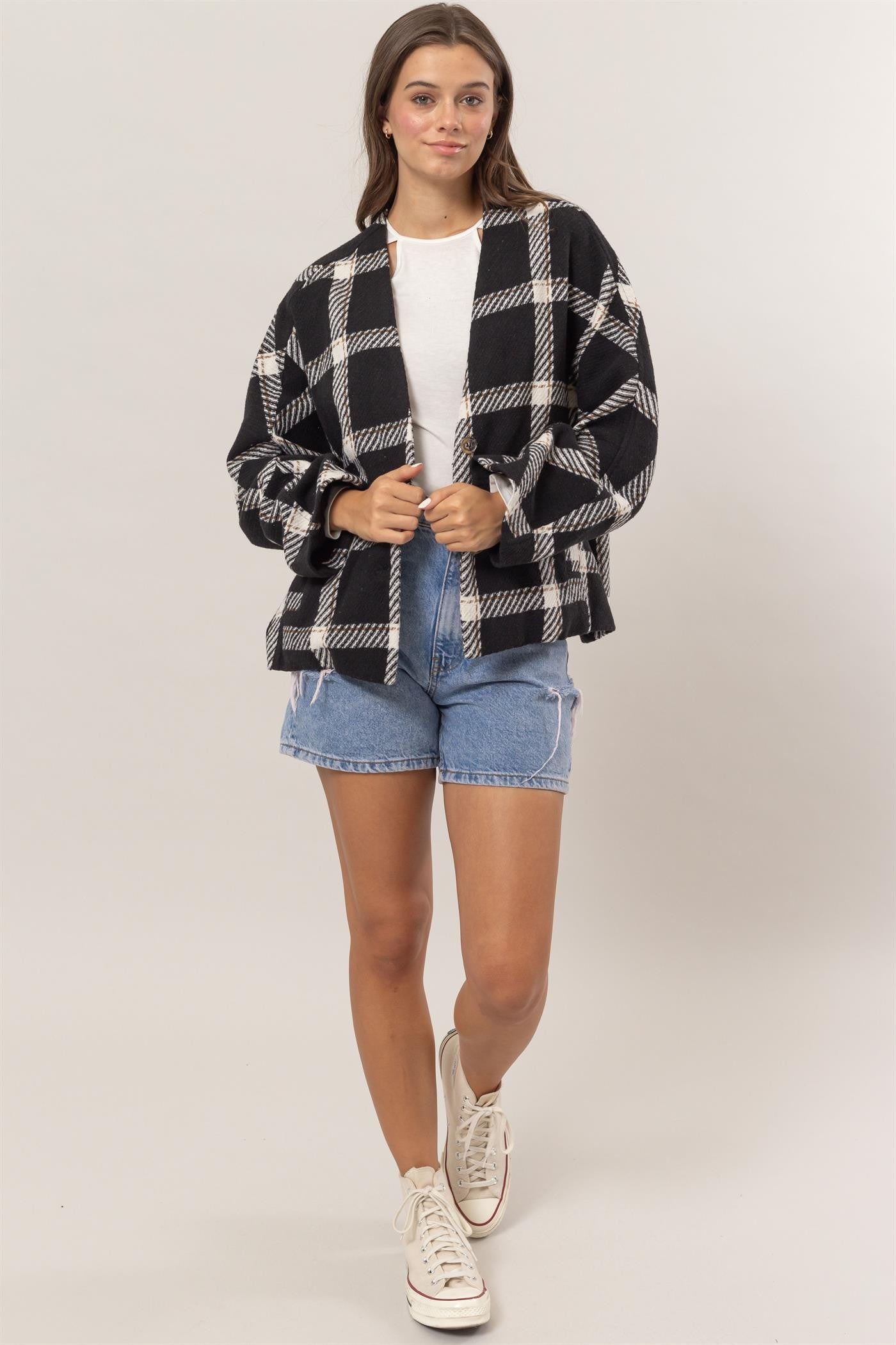Plaid Oversize Jacket