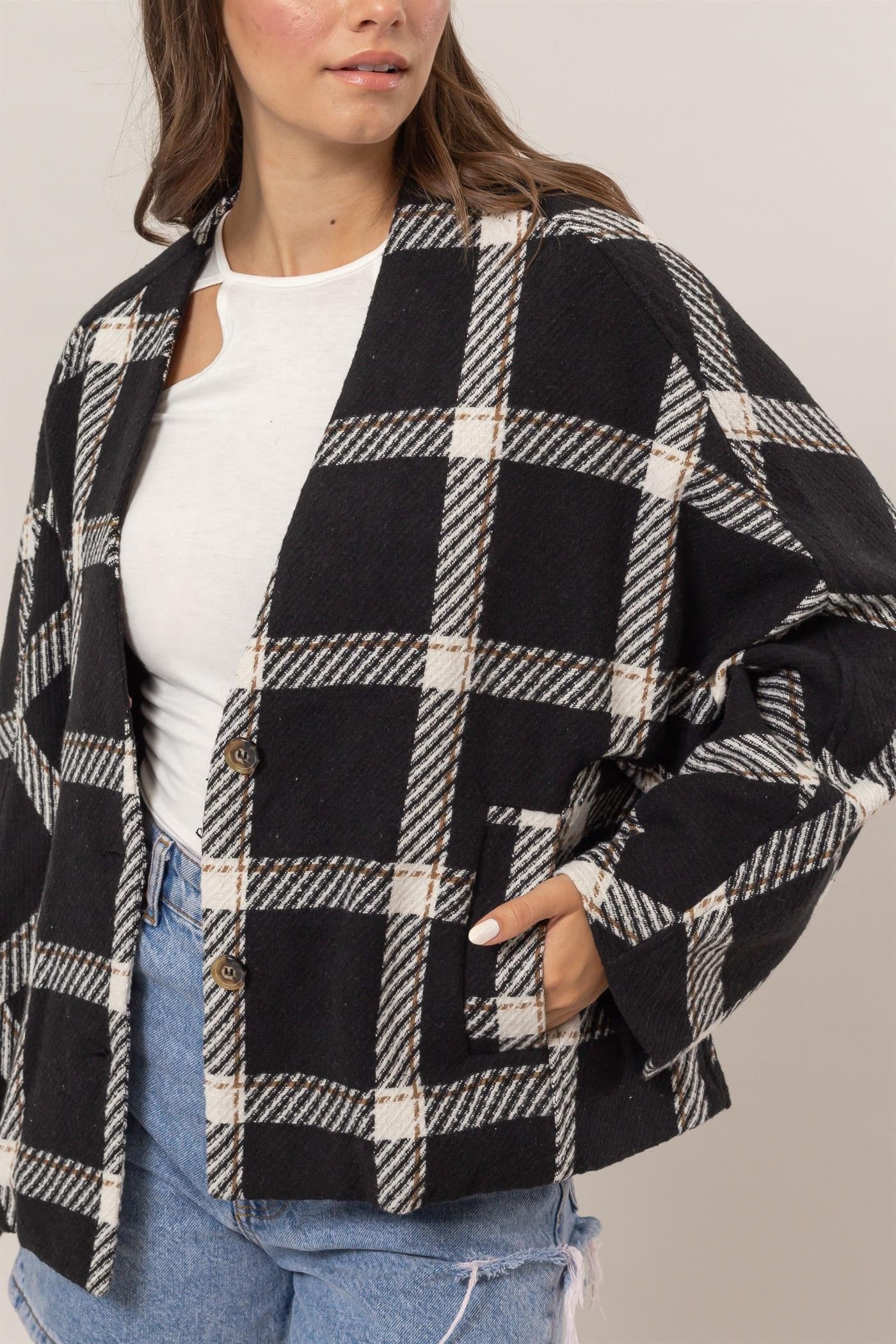 Plaid Oversize Jacket