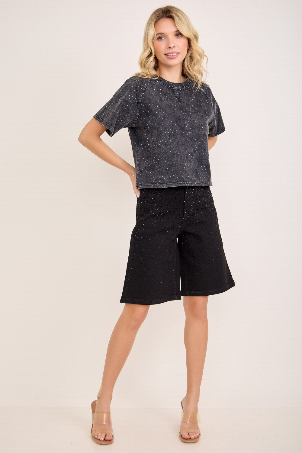 The Glimmer Tee - Black