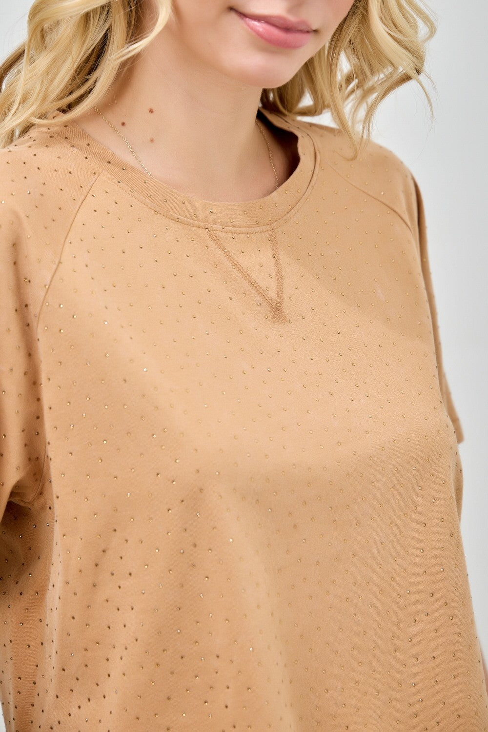 The Glimmer Tee - Tan