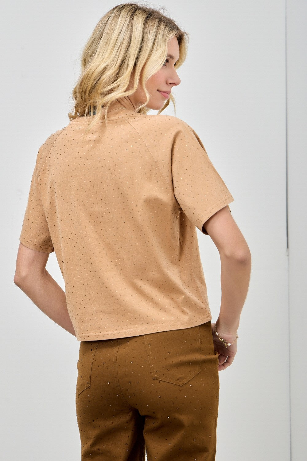 The Glimmer Tee - Tan