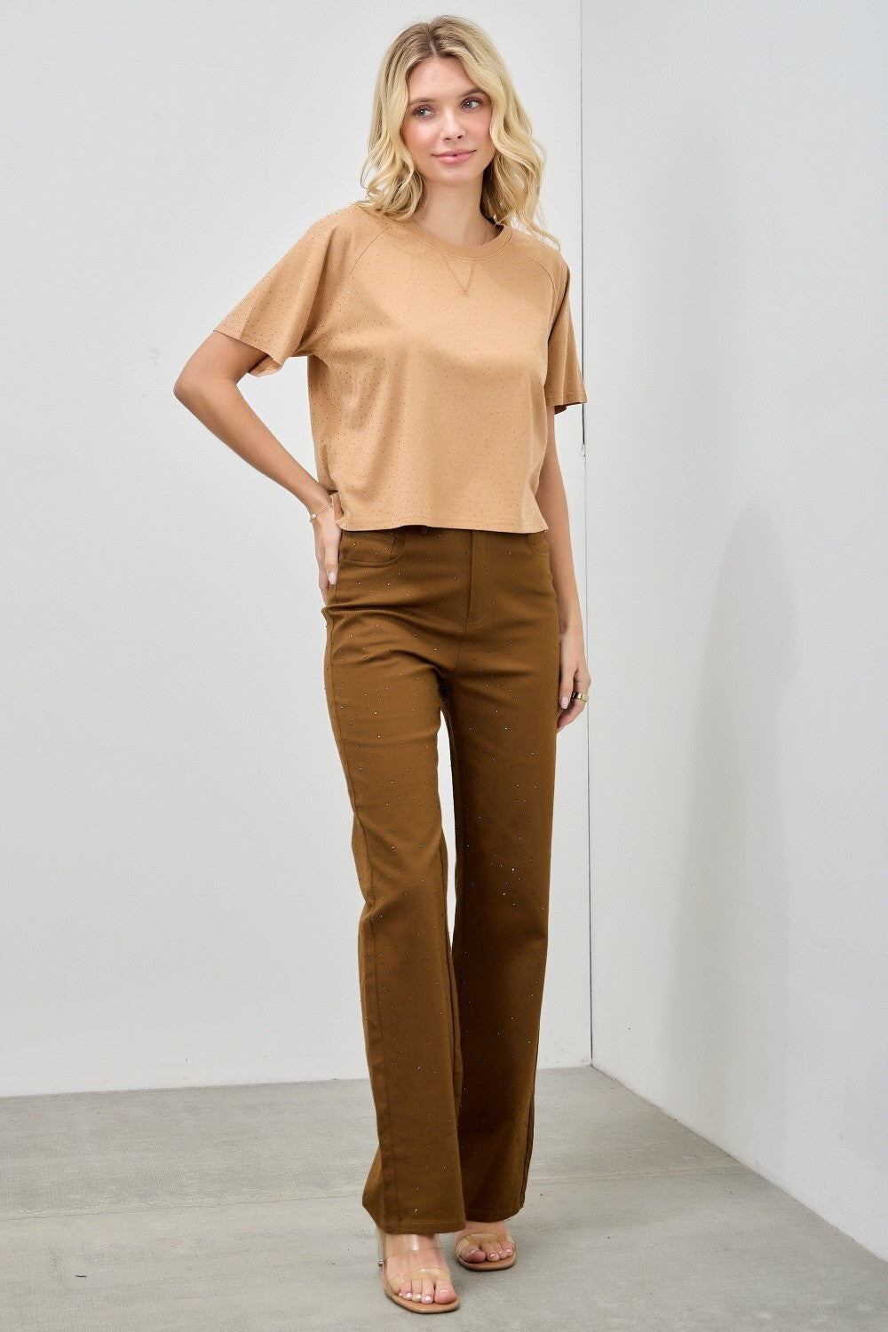 The Glimmer Tee - Tan