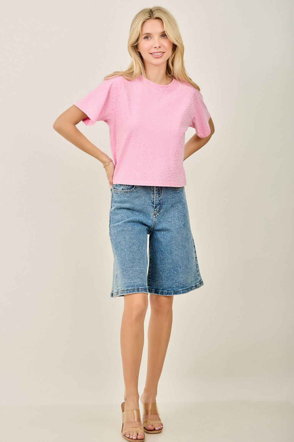 The Glimmer Tee - Pink