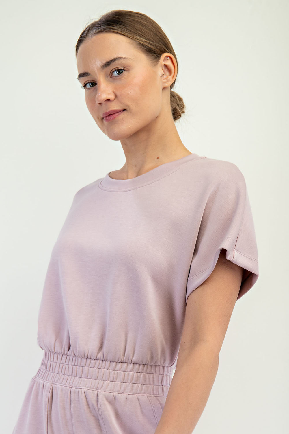Luxe Bloom Jumpsuit - Mauve