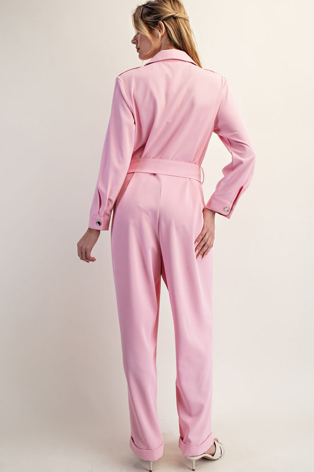 Blush & Button Jumpsuit