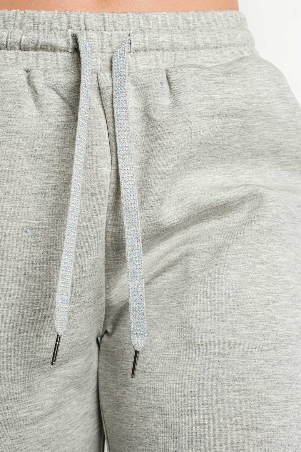 Embellished Jogger Set - Gray