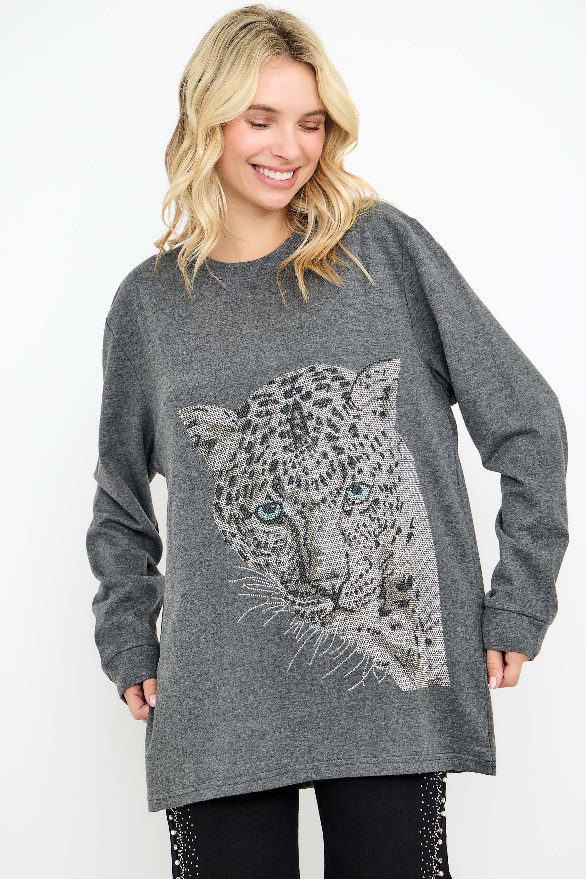 Rhinestone Embellished Top