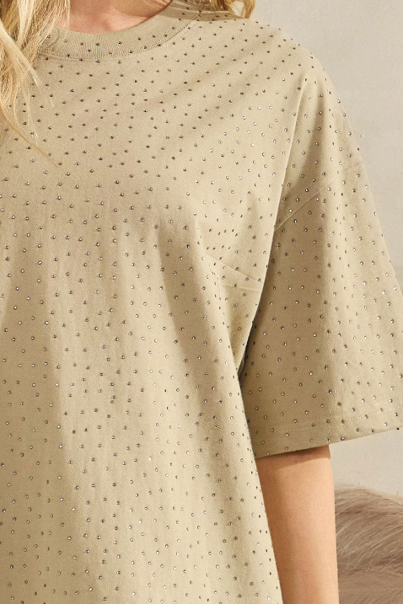 Oversize Embellished Tunic Top