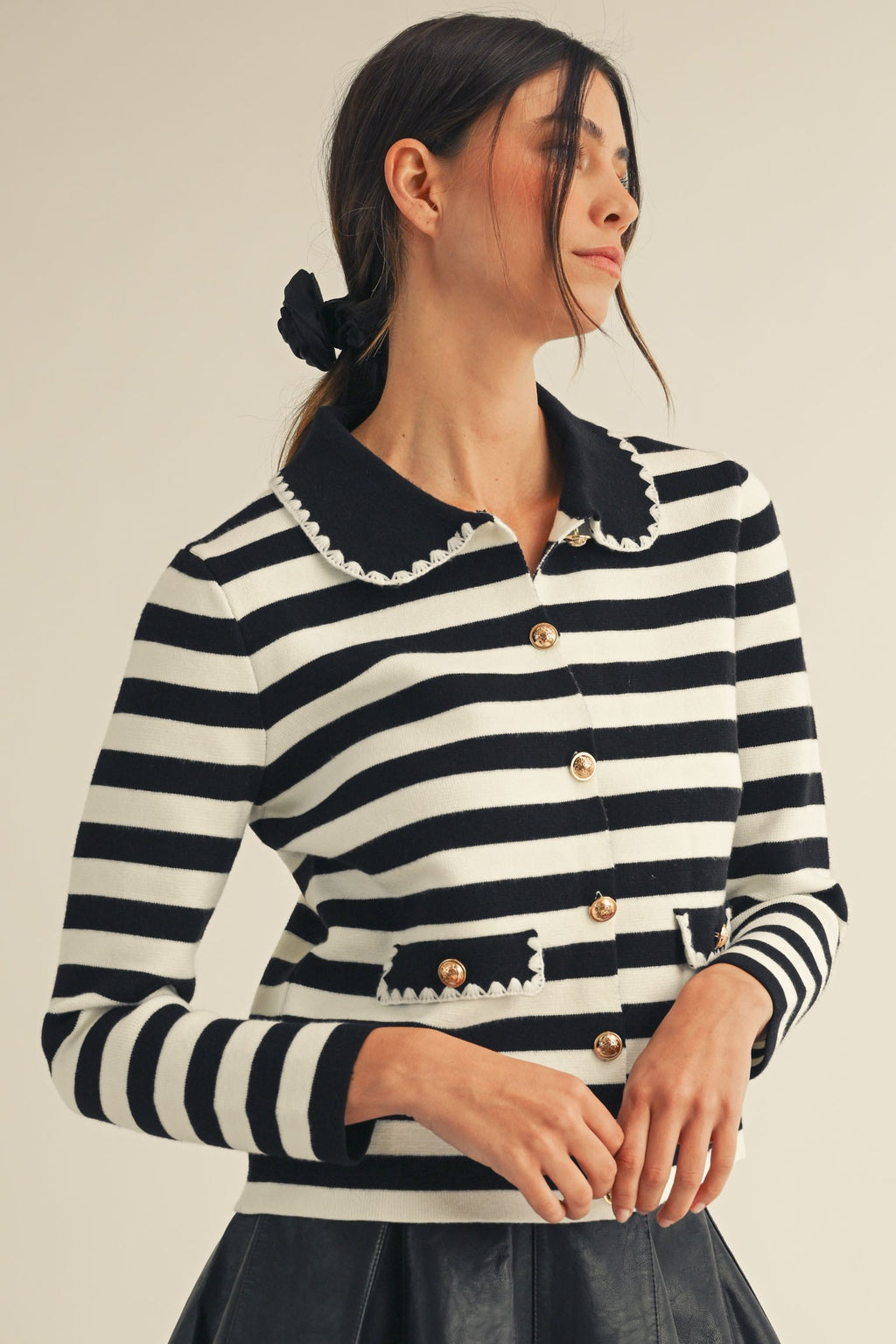 Classic Collar Pocket Cardigan