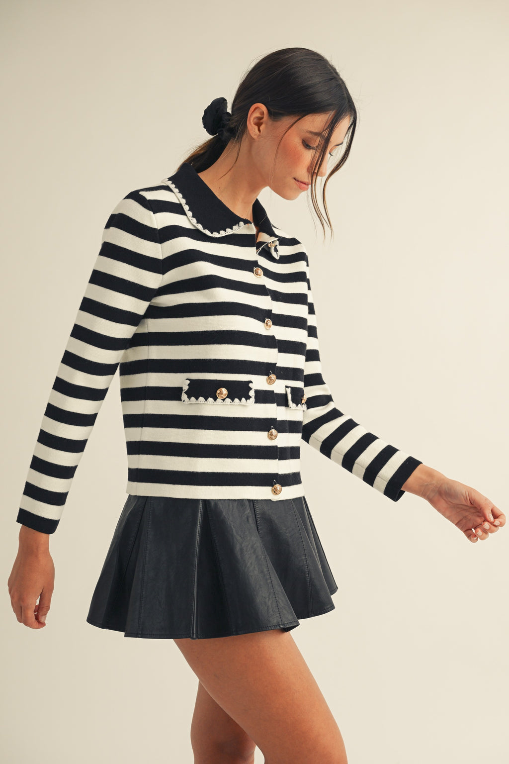 Classic Collar Pocket Cardigan
