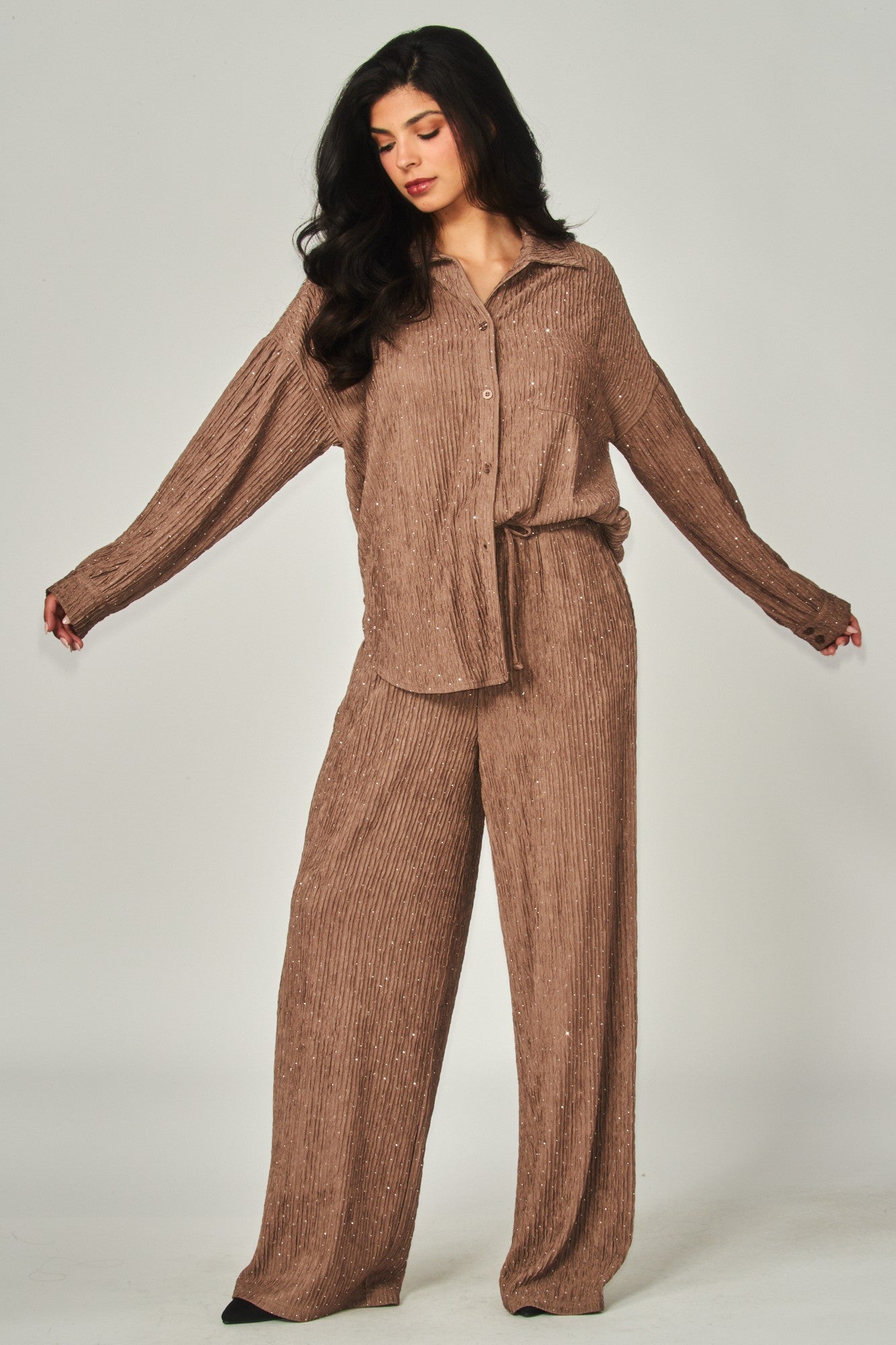 Sparkle & Serenity Lounge Set - Cocoa