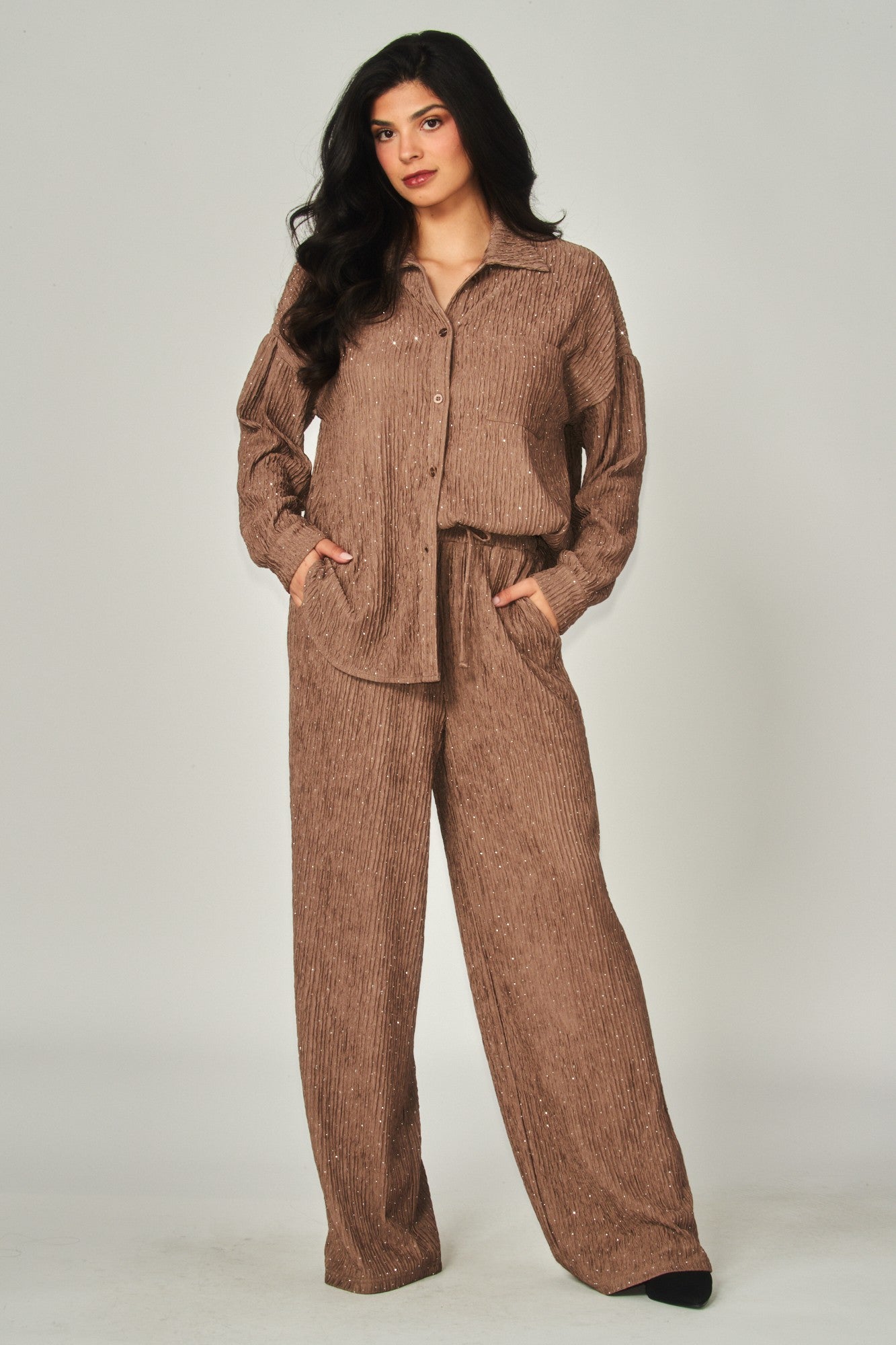 Sparkle & Serenity Lounge Set - Cocoa