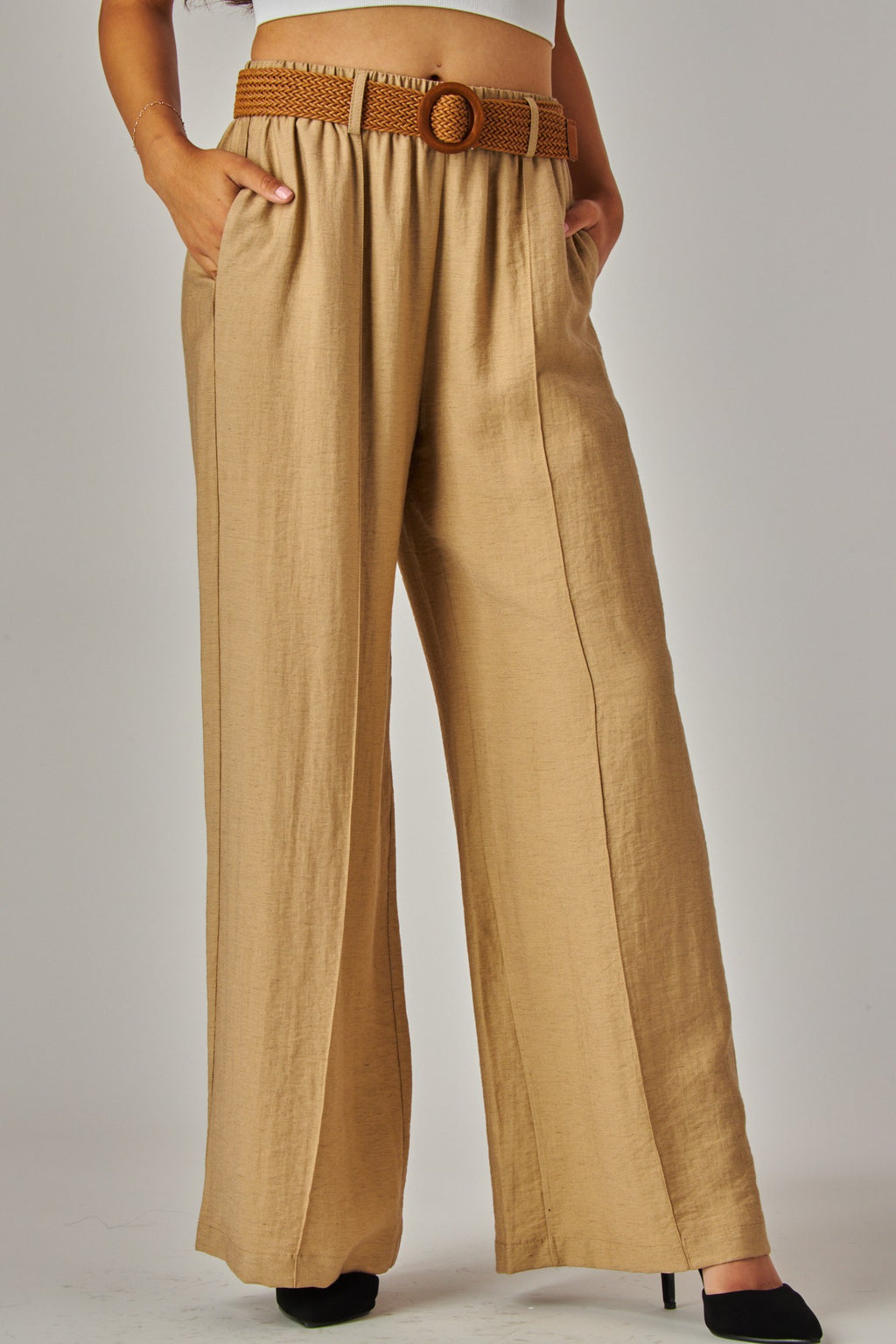 Salt Air Linen Pants - Khaki