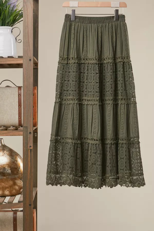 The Rosalie Lace Maxi Skirt