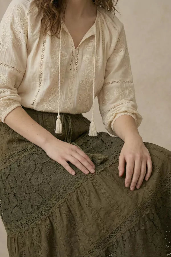 The Rosalie Lace Maxi Skirt