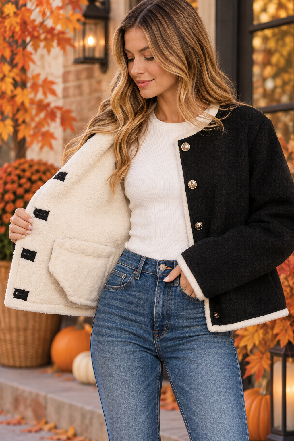 Midnight Cozy Shearling Jacket
