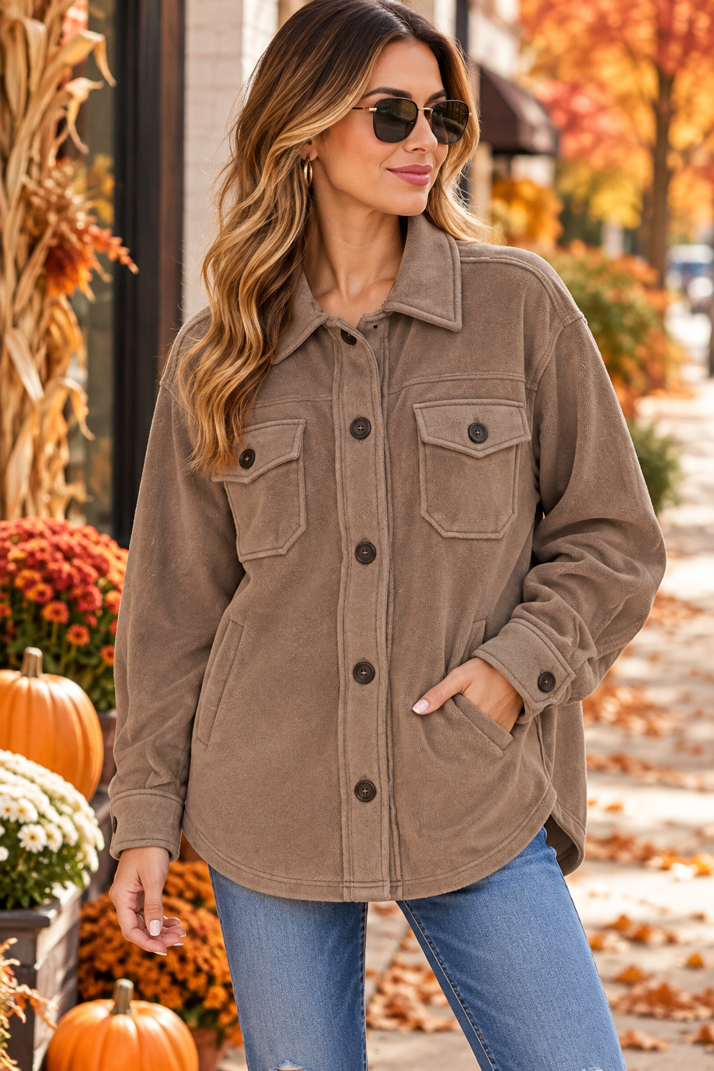 Mocha Harvest Shacket