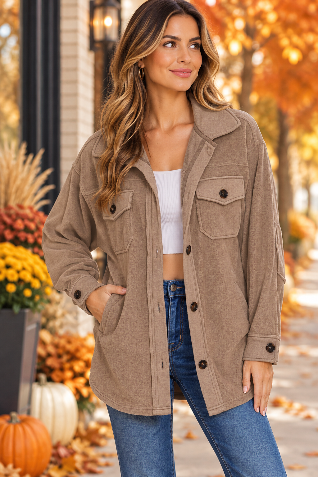 Mocha Harvest Shacket