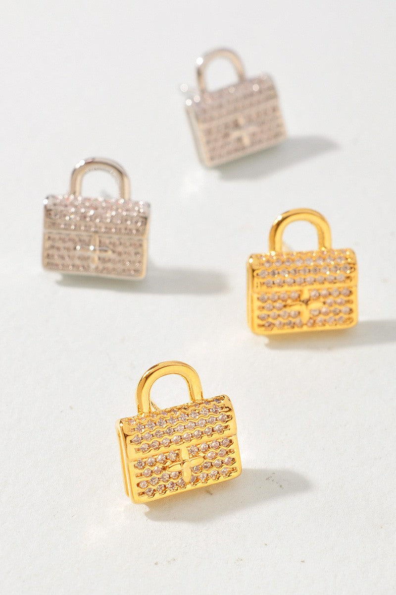 Golden Luxe Bag Studs