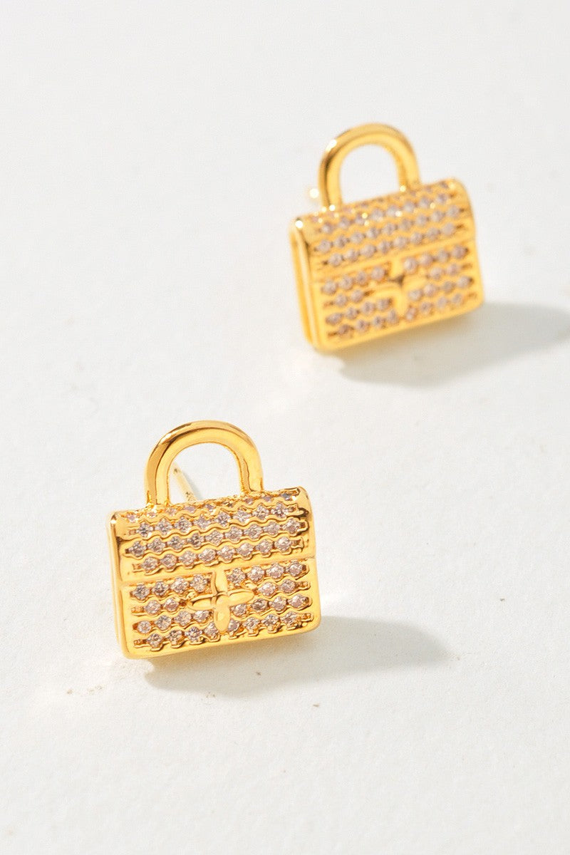 Golden Luxe Bag Studs