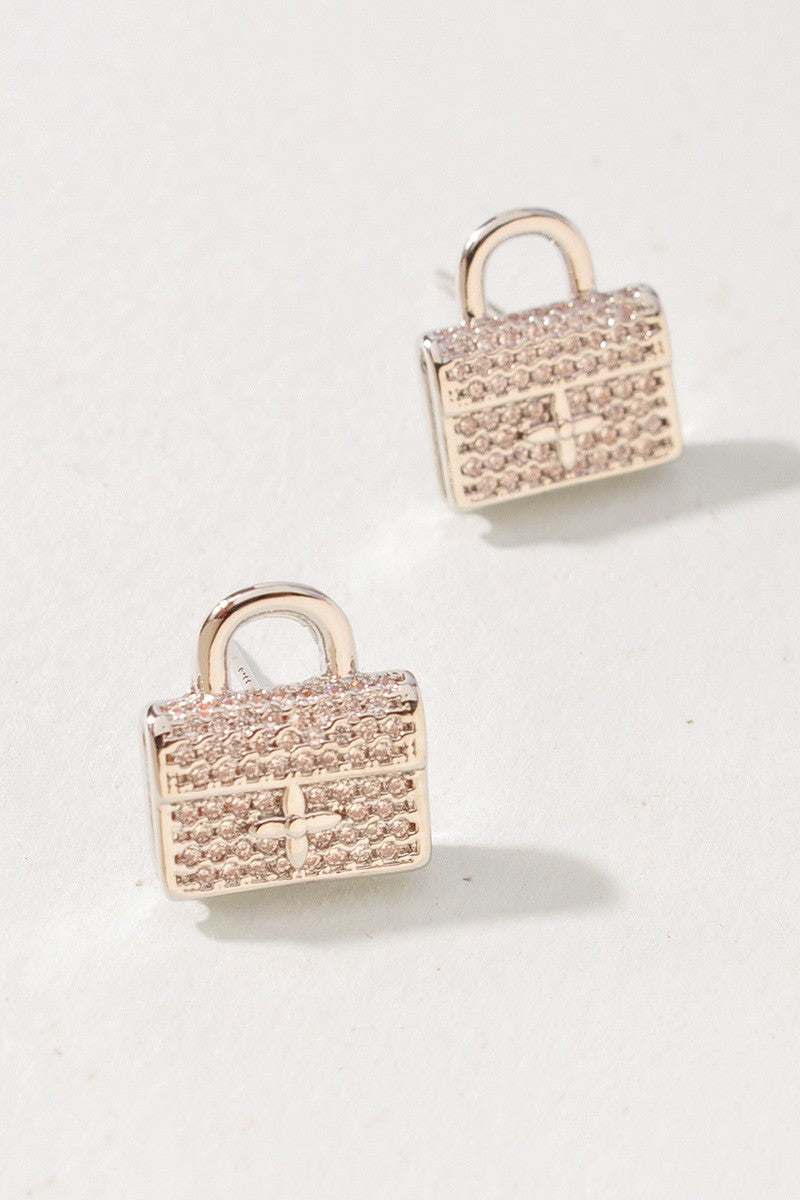 Golden Luxe Bag Studs