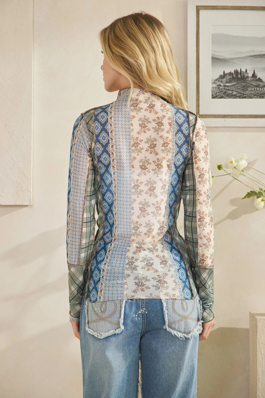 Oli & Hali - Chic Layer Sheer Mesh Top