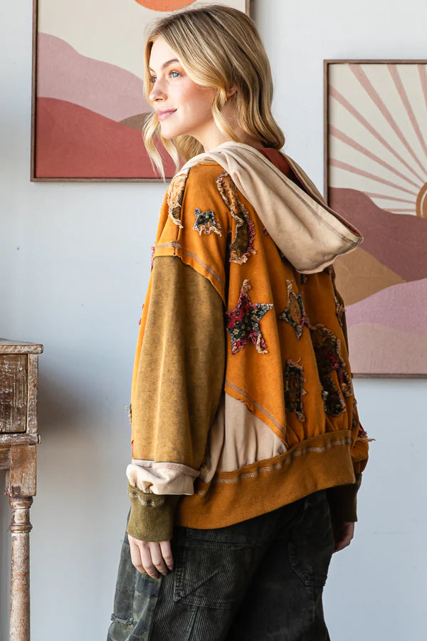 Oli & Hali Patchwork Hoodie