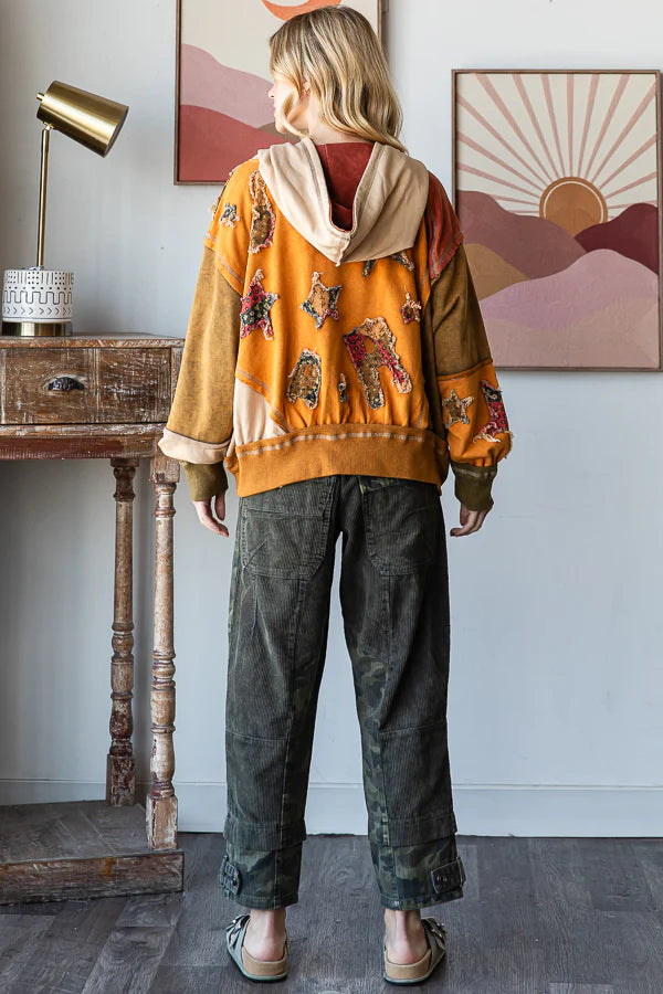 Oli & Hali Patchwork Hoodie