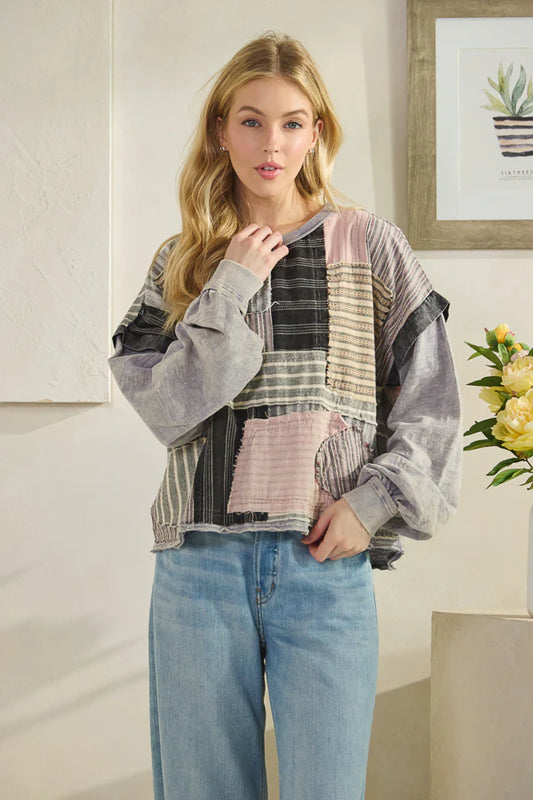 Oli & Hali Patchwork Top