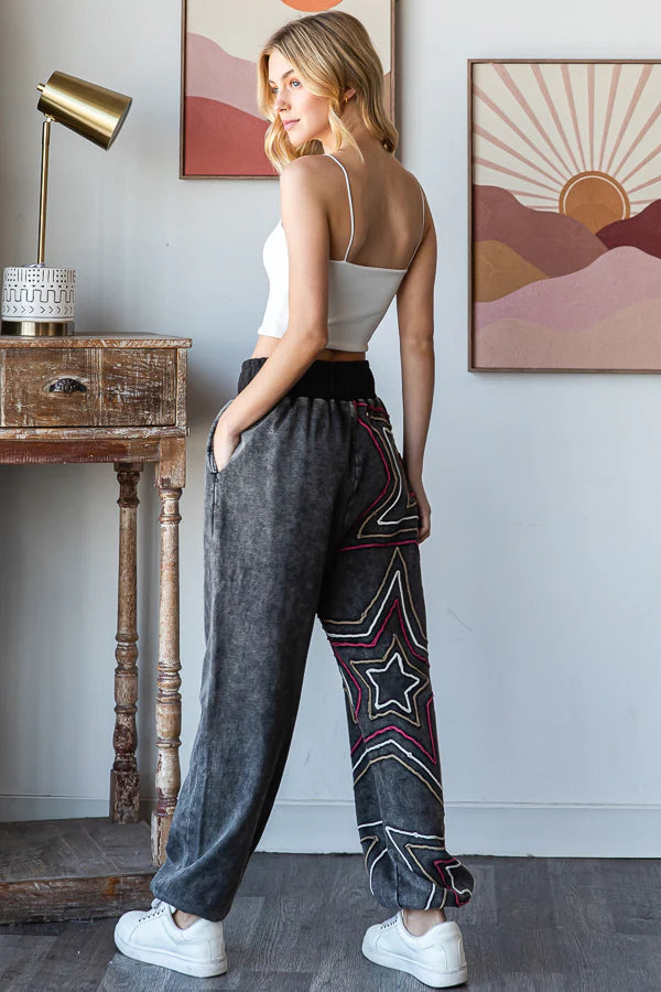 Oli & Hali Washed Star Joggers