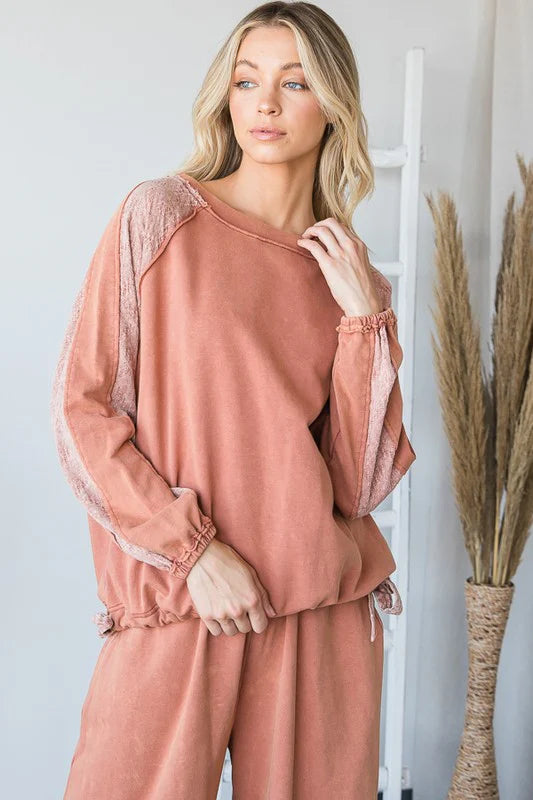 Oli & Hali Mineral Wash Crewneck