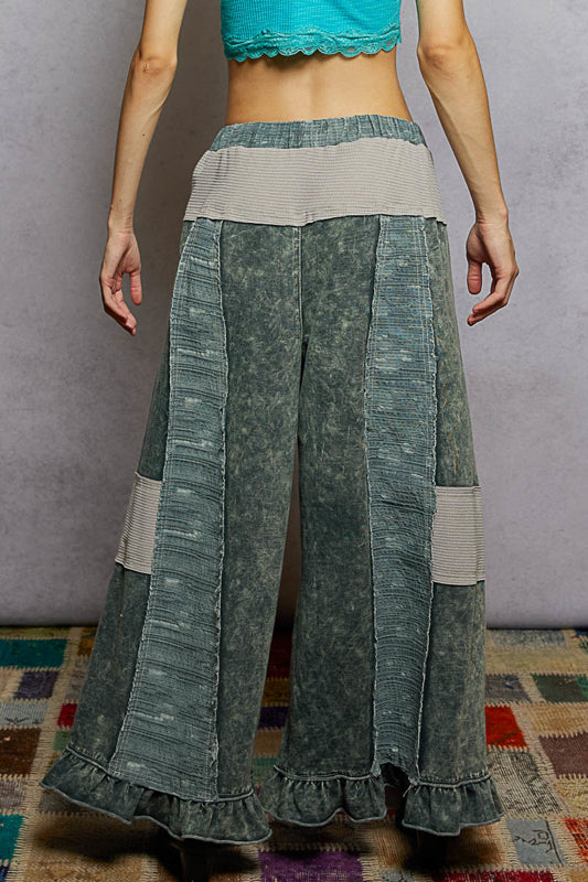 POL Wide Leg Pants - Charcoal