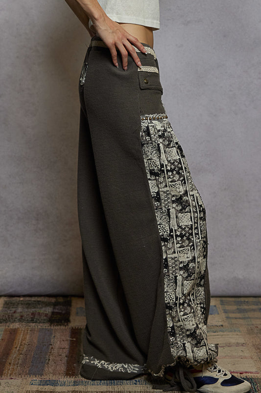 POL Wide Leg Floral Pants