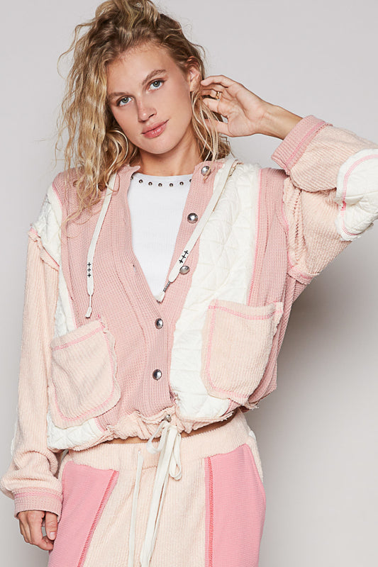 POL Waffle Knit Jacket