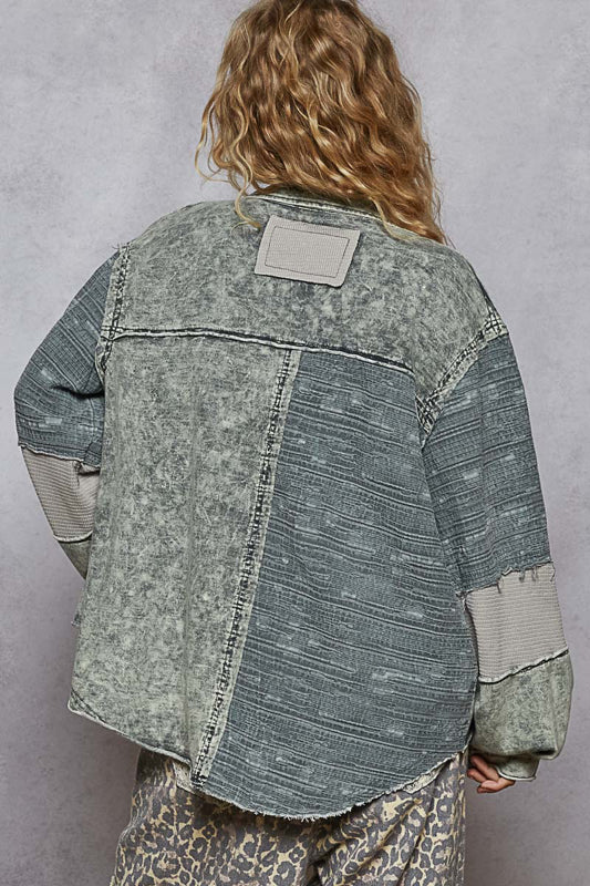 POL French Terry Jacket - Charcoal