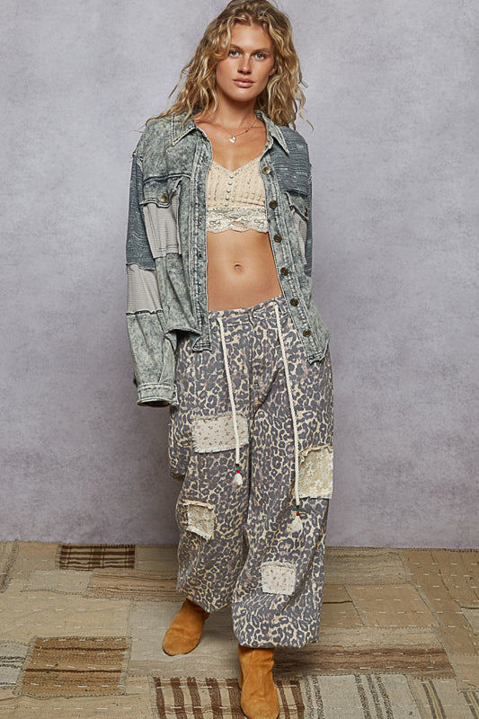 POL French Terry Jacket - Charcoal