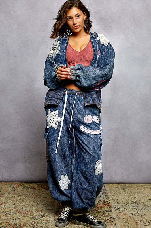 POL Crochet Patch Hoodie