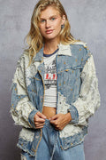 POL Boho Glam Denim Jacket