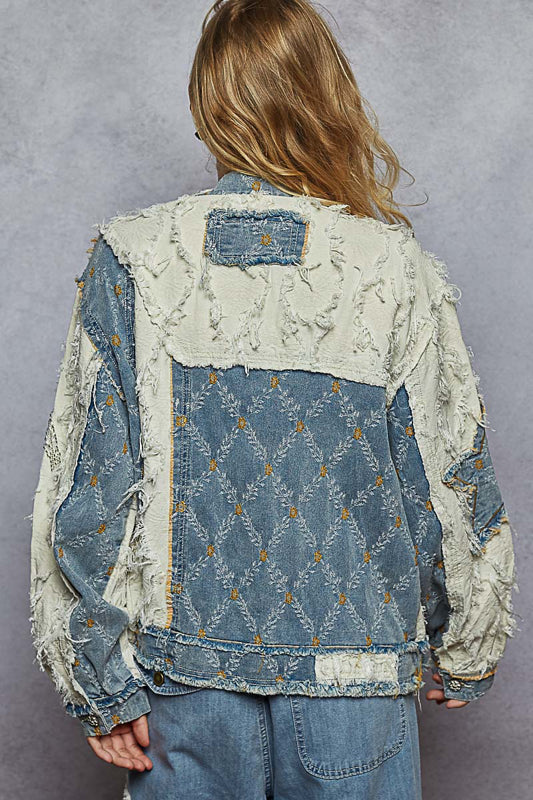 POL Boho Glam Denim Jacket